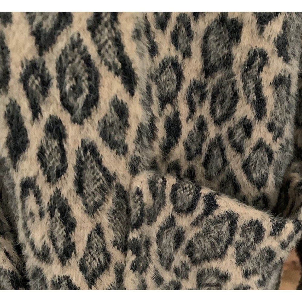 AVEC LES FILLES Leopard Coat Jacket Shacket 2x - Picture 3 of 9